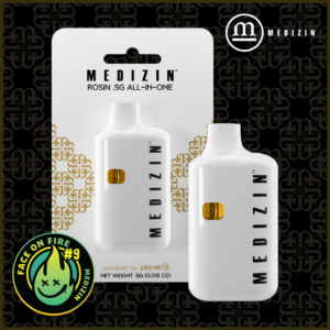 Face On Fire #9 .5g Live Rosin All-In-One